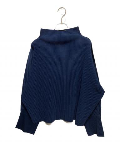 11月新作　新品未使用　me ISSEY MIYAKE ネイビー タートルネック Issey Miyake Classic Long Sleeve Mock Neck Top, Navy | Stand Up Comedy