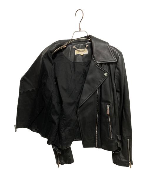MICHAEL KORS（マイケル・コース）MICHAEL KORS (マイケル・コース) ダブルライダースジャケット ブラック サイズ:Lの古着・服飾アイテム