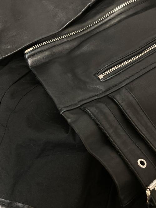 MICHAEL KORS（マイケル・コース）MICHAEL KORS (マイケル・コース) ダブルライダースジャケット ブラック サイズ:Lの古着・服飾アイテム