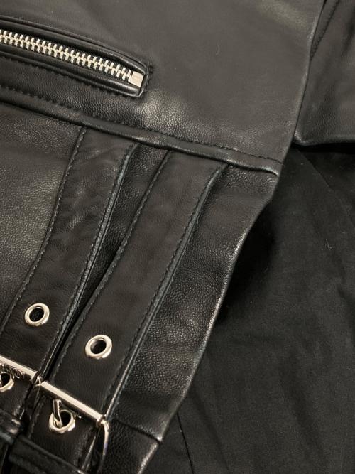 MICHAEL KORS（マイケル・コース）MICHAEL KORS (マイケル・コース) ダブルライダースジャケット ブラック サイズ:Lの古着・服飾アイテム