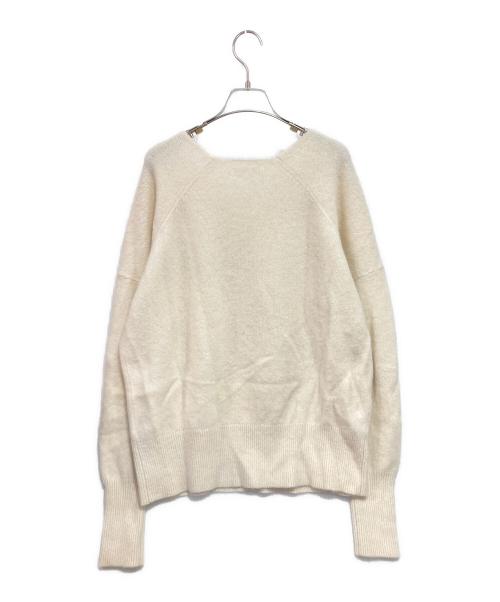 Whim Gazette（ウィムガゼット）Whim Gazette (ウィムガゼット) フォックスウールVネックプルオーバー アイボリー サイズ:Fの古着・服飾アイテム