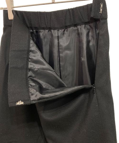 cygne（シーニュ）cygne (シーニュ) ウールスリットタイトスカート ブラックの古着・服飾アイテム