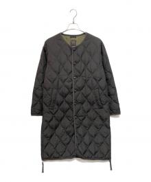 TAION（タイオン）の古着「ミリタリー クルーネック ダウンコート」｜ブラック