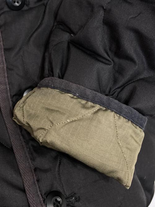 TAION（タイオン）TAION (タイオン) ミリタリー クルーネック ダウンコート ブラック サイズ:Mの古着・服飾アイテム