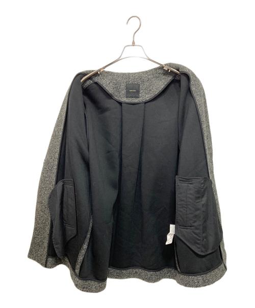 Spick and Span（スピック＆スパン）Spick and Span (スピック＆スパン) Wスライバーヘリンボーンミドルコート ブラック×グレー サイズ:38の古着・服飾アイテム