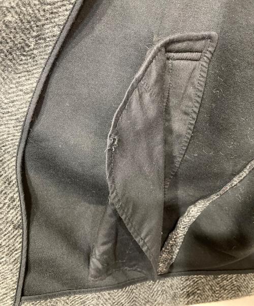 Spick and Span（スピック＆スパン）Spick and Span (スピック＆スパン) Wスライバーヘリンボーンミドルコート ブラック×グレー サイズ:38の古着・服飾アイテム