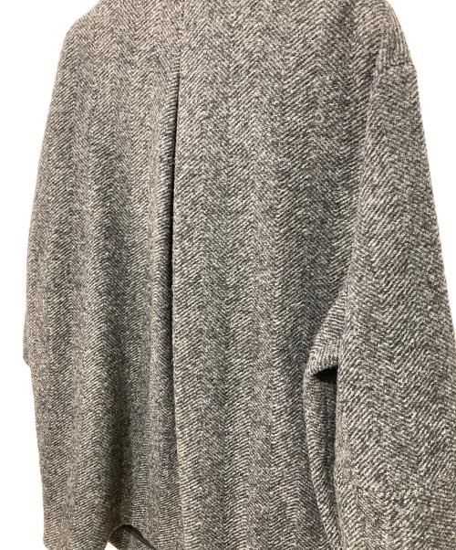 Spick and Span（スピック＆スパン）Spick and Span (スピック＆スパン) Wスライバーヘリンボーンミドルコート ブラック×グレー サイズ:38の古着・服飾アイテム