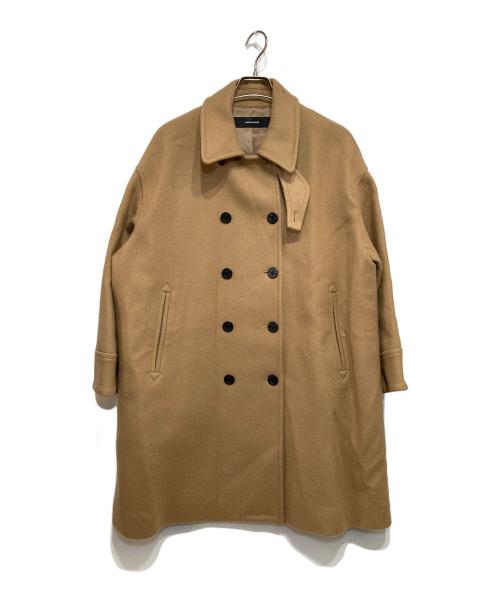 JOURNAL STANDARD（ジャーナルスタンダード）JOURNAL STANDARD (ジャーナルスタンダード) 尾州メルトンロング Pコート ベージュ サイズ:38の古着・服飾アイテム