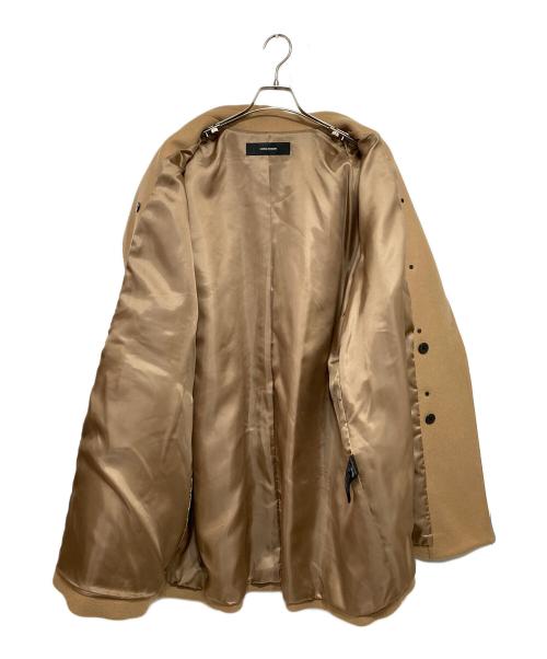 JOURNAL STANDARD（ジャーナルスタンダード）JOURNAL STANDARD (ジャーナルスタンダード) 尾州メルトンロング Pコート ベージュ サイズ:38の古着・服飾アイテム