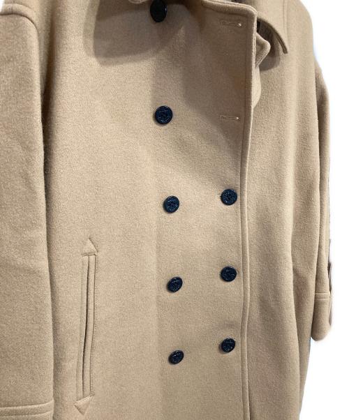 JOURNAL STANDARD（ジャーナルスタンダード）JOURNAL STANDARD (ジャーナルスタンダード) 尾州メルトンロング Pコート ベージュ サイズ:38の古着・服飾アイテム