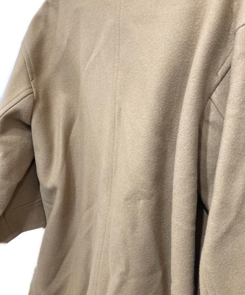JOURNAL STANDARD（ジャーナルスタンダード）JOURNAL STANDARD (ジャーナルスタンダード) 尾州メルトンロング Pコート ベージュ サイズ:38の古着・服飾アイテム