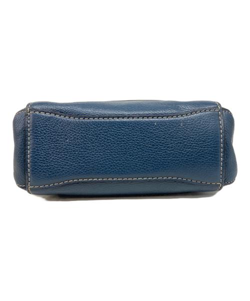 MARC JACOBS（マークジェイコブス）MARC JACOBS (マークジェイコブズ) レザーショルダーバッグ ネイビーの古着・服飾アイテム