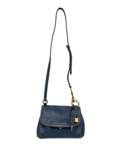 MARC JACOBS（マークジェイコブス）MARC JACOBS (マークジェイコブズ) レザーショルダーバッグ ネイビーの古着・服飾アイテム