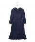 CELFORD (セルフォード) ベルト付きジャケットワンピース ネイビー サイズ:36：8000円