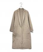 Plageプラージュ）の古着「ハミルトンノーカラーコート」｜ベージュ