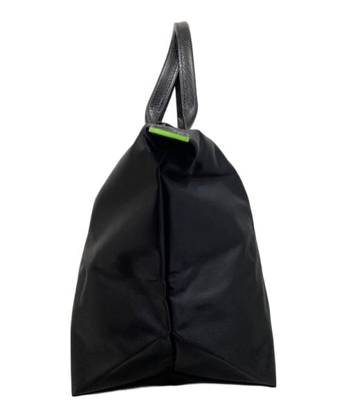 LONGCHAMP（ロンシャン）LONGCHAMP (ロンシャン) ル プリアージュM トップハンドルバッグ ブラックの古着・服飾アイテム