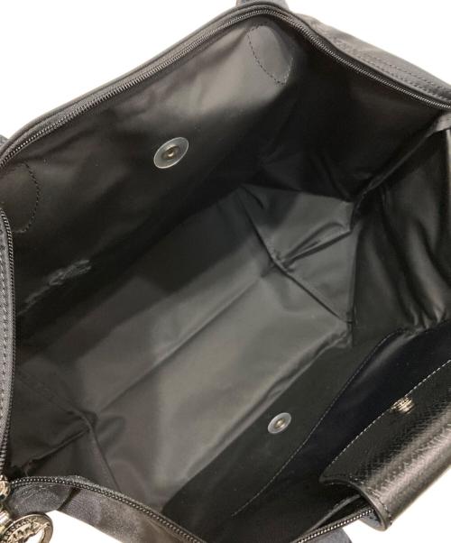 LONGCHAMP（ロンシャン）LONGCHAMP (ロンシャン) ル プリアージュM トップハンドルバッグ ブラックの古着・服飾アイテム