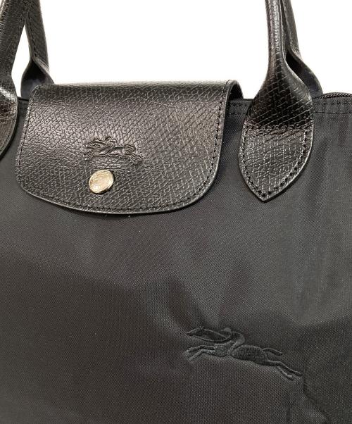 LONGCHAMP（ロンシャン）LONGCHAMP (ロンシャン) ル プリアージュM トップハンドルバッグ ブラックの古着・服飾アイテム