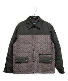 COACH（コーチ）の古着「キルテッドコーチズジャケット」｜グレー×ブラック