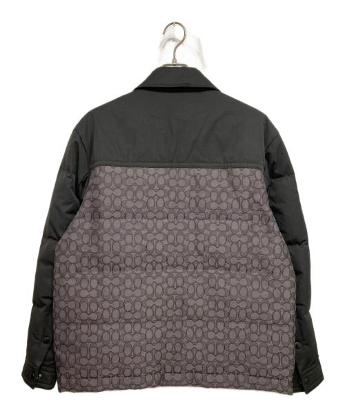 COACH（コーチ）COACH (コーチ) キルテッドコーチズジャケット グレー×ブラック サイズ:Sの古着・服飾アイテム