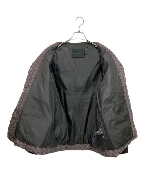 COACH（コーチ）COACH (コーチ) キルテッドコーチズジャケット グレー×ブラック サイズ:Sの古着・服飾アイテム