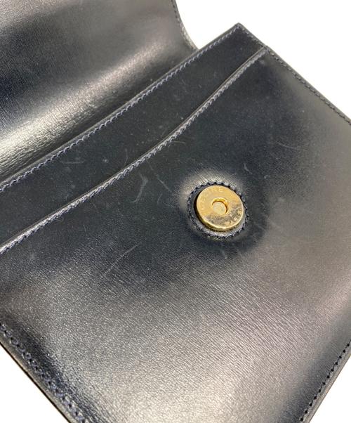 CELINE（セリーヌ）CELINE (セリーヌ) オールドスターボールショルダーバッグ ゴールド×ネイビーの古着・服飾アイテム