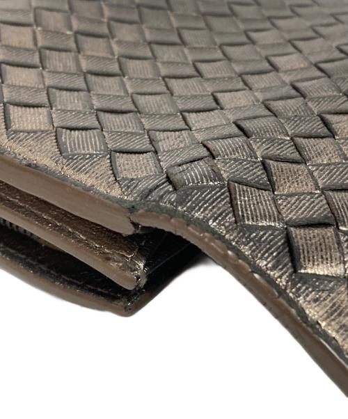 BOTTEGA VENETA（ボッテガベネタ）BOTTEGA VENETA (ボッテガベネタ) イントレチャートウォレット グレーの古着・服飾アイテム