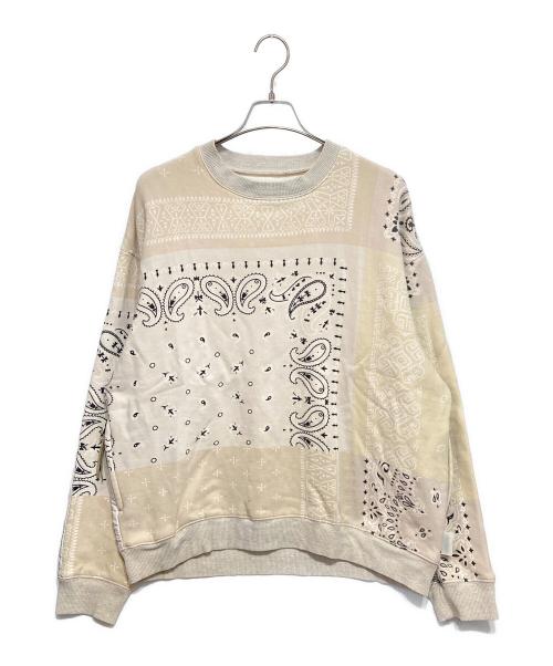 KAPITAL（キャピタル）KAPITAL (キャピタル) Bandana Bivouac Big Crewneck アイボリー サイズ:1(S)の古着・服飾アイテム
