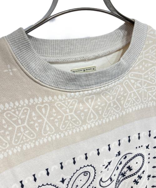 KAPITAL（キャピタル）KAPITAL (キャピタル) Bandana Bivouac Big Crewneck アイボリー サイズ:1(S)の古着・服飾アイテム