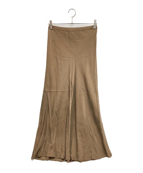 EVERYDAY I LIKE.（エヴリデイ アイ ライク）EVERYDAY I LIKE. (エヴリデイ アイ ライク) Cu/R Maxi スカート キャメル サイズ:-の古着・服飾アイテム