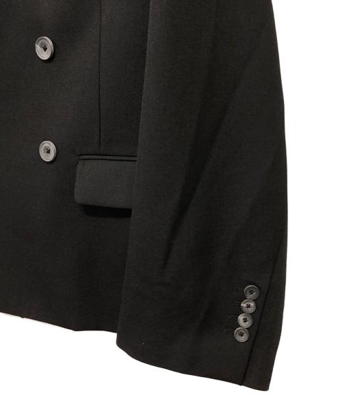 MAISON SPECIAL（メゾンスペシャル）MAISON SPECIAL (メゾンスペシャル) 4 Colors Chambray Washable Wool Prime-Over Peaked Lapel Double Breasted Jacket ブラック サイズ:1の古着・服飾アイテム