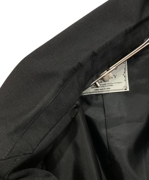 MAISON SPECIAL（メゾンスペシャル）MAISON SPECIAL (メゾンスペシャル) 4 Colors Chambray Washable Wool Prime-Over Peaked Lapel Double Breasted Jacket ブラック サイズ:1の古着・服飾アイテム