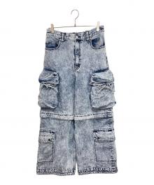 MAISON SPECIAL（メゾンスペシャル）の古着「Big Pocket 2WAY Buggy Denim Cargo Pants」｜インディゴ