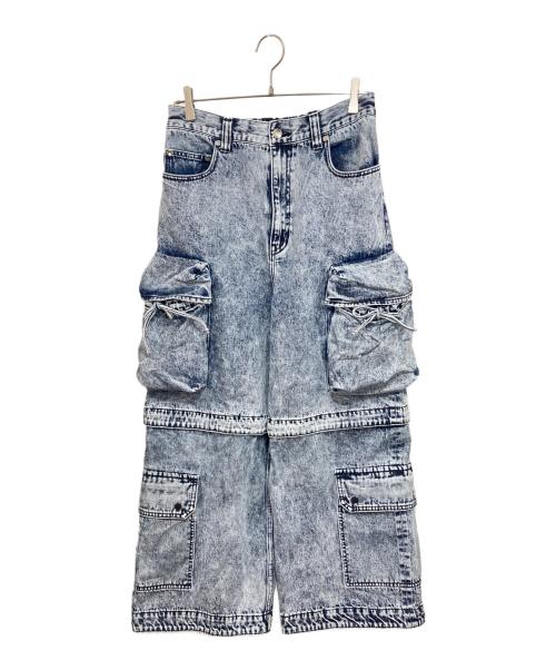 MAISON SPECIAL（メゾンスペシャル）MAISON SPECIAL (メゾンスペシャル) Big Pocket 2WAY Buggy Denim Cargo Pants インディゴの古着・服飾アイテム