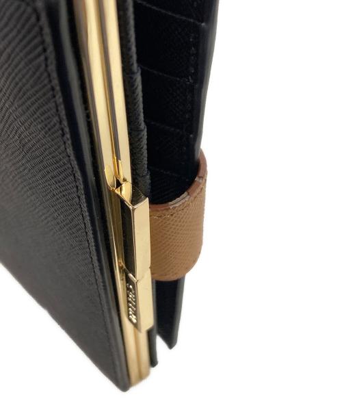 CULLNI（クルニ）CULLNI (クルニ) Leather Wallet With A Clasp ブラックの古着・服飾アイテム