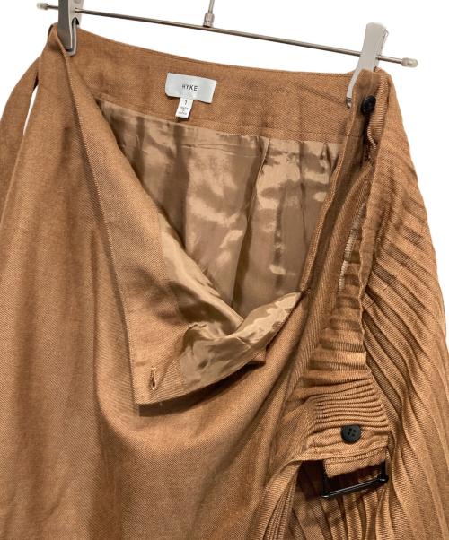 HYKE（ハイク）HYKE (ハイク) プリーツロングスカート ブラウン サイズ:1の古着・服飾アイテム