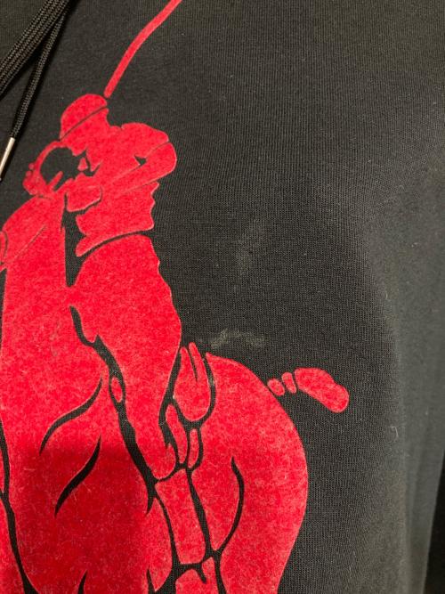 POLO RALPH LAUREN（ポロ・ラルフローレン）POLO RALPH LAUREN (ポロ・ラルフローレン) パーカー レッド×ブラック サイズ:-の古着・服飾アイテム