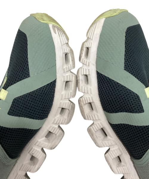 on（オン）on (オン) CLOUD5 グレー×グリーン サイズ:25.5の古着・服飾アイテム