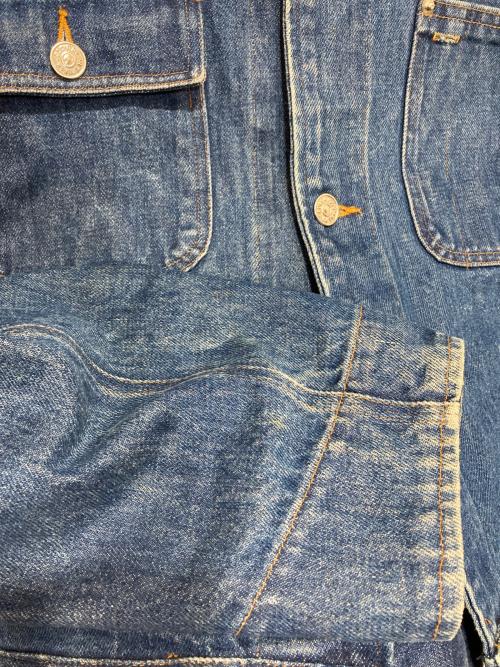 POLO RALPH LAUREN（ポロ・ラルフローレン）POLO RALPH LAUREN (ポロ・ラルフローレン) デニムジャケット ベージュ×インディゴ サイズ:XLの古着・服飾アイテム