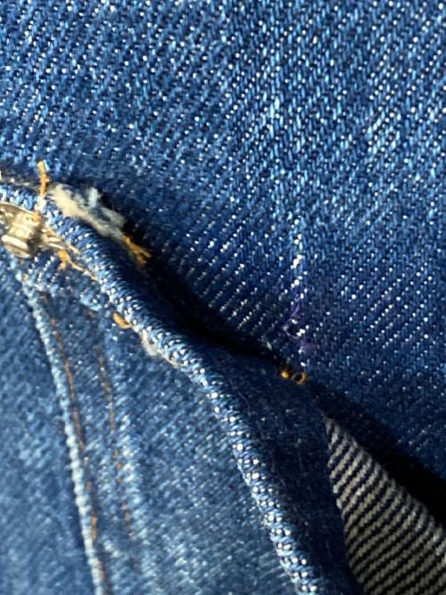 POLO RALPH LAUREN（ポロ・ラルフローレン）POLO RALPH LAUREN (ポロ・ラルフローレン) デニムジャケット ベージュ×インディゴ サイズ:XLの古着・服飾アイテム