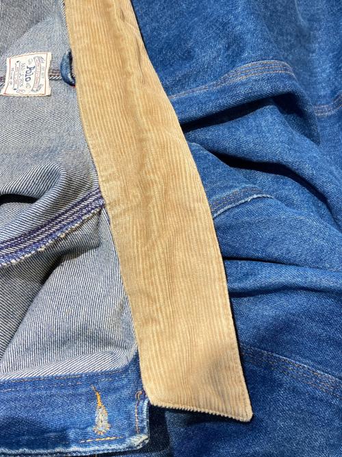 POLO RALPH LAUREN（ポロ・ラルフローレン）POLO RALPH LAUREN (ポロ・ラルフローレン) デニムジャケット ベージュ×インディゴ サイズ:XLの古着・服飾アイテム