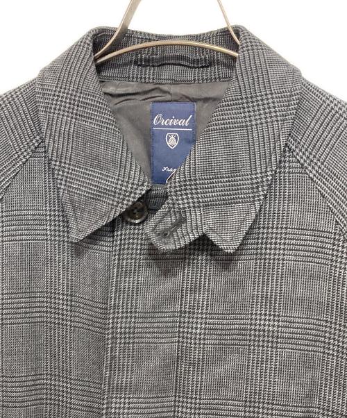 ORCIVAL（オーシバル）ORCIVAL (オーシバル) ウールステンカラーコート ブラック×グレー サイズ:1の古着・服飾アイテム