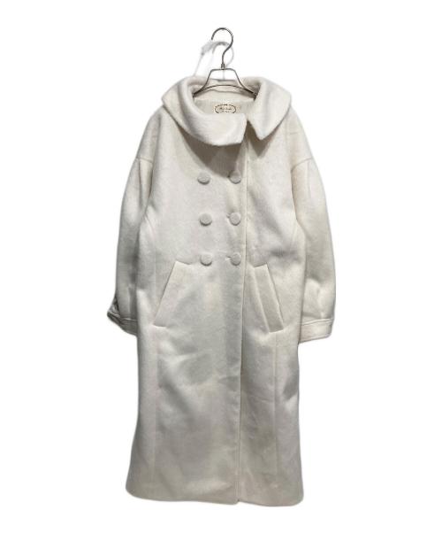 mayo suzuki（マヨ スズキ）mayo suzuki (マヨ スズキ) Classical double cocoon coat アイボリー サイズ:Fの古着・服飾アイテム