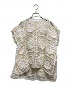 TAO COMME des GARCONSタオ コムデギャルソン）の古着「24SS アクリルナイロンニットベスト」｜アイボリー