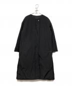 green label relaxingグリーンレーベルリラクシング）の古着「ダウン リバーシブル キルト コート キルティング -撥水-」｜ブラック