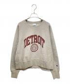 Champion×FRAMeWORKチャンピオン×フレームワーク）の古着「別注REVERS WEAVEスウェット」｜エンジ×グレー