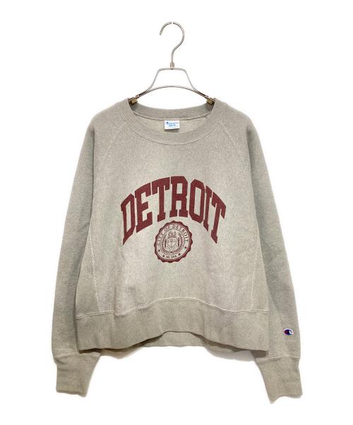 Champion（チャンピオン）Champion (チャンピオン) FRAMeWORK (フレームワーク) 別注REVERS WEAVEスウェット エンジ×グレー サイズ:MEDIUMの古着・服飾アイテム