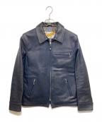 Schott×BEAUTY&YOUTHショット×ビューティーアンドユース）の古着「別注シングルライダースジャケット」｜ネイビー