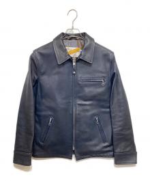 Schott×BEAUTY&YOUTH（ショット×ビューティーアンドユース）の古着「別注シングルライダースジャケット」｜ネイビー