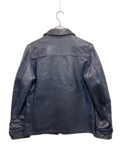 Schott（ショット）Schott (ショット) BEAUTY&YOUTH (ビューティーアンドユース) 別注シングルライダースジャケット ネイビー サイズ:38の古着・服飾アイテム